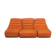Canapé cuir Saparella design Michel Ducaroy années 70