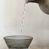 Vintage glazed ceramic water/orangeade carafe, 1950