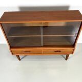 Vintage Jentique small display cabinet from the 1960s made of teak wood.