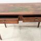 Louis XVI style desk in mahogany and veneer, 20th century.