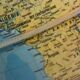 Congo zaire vintage world map globe