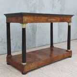 Large Empire period mahogany console table