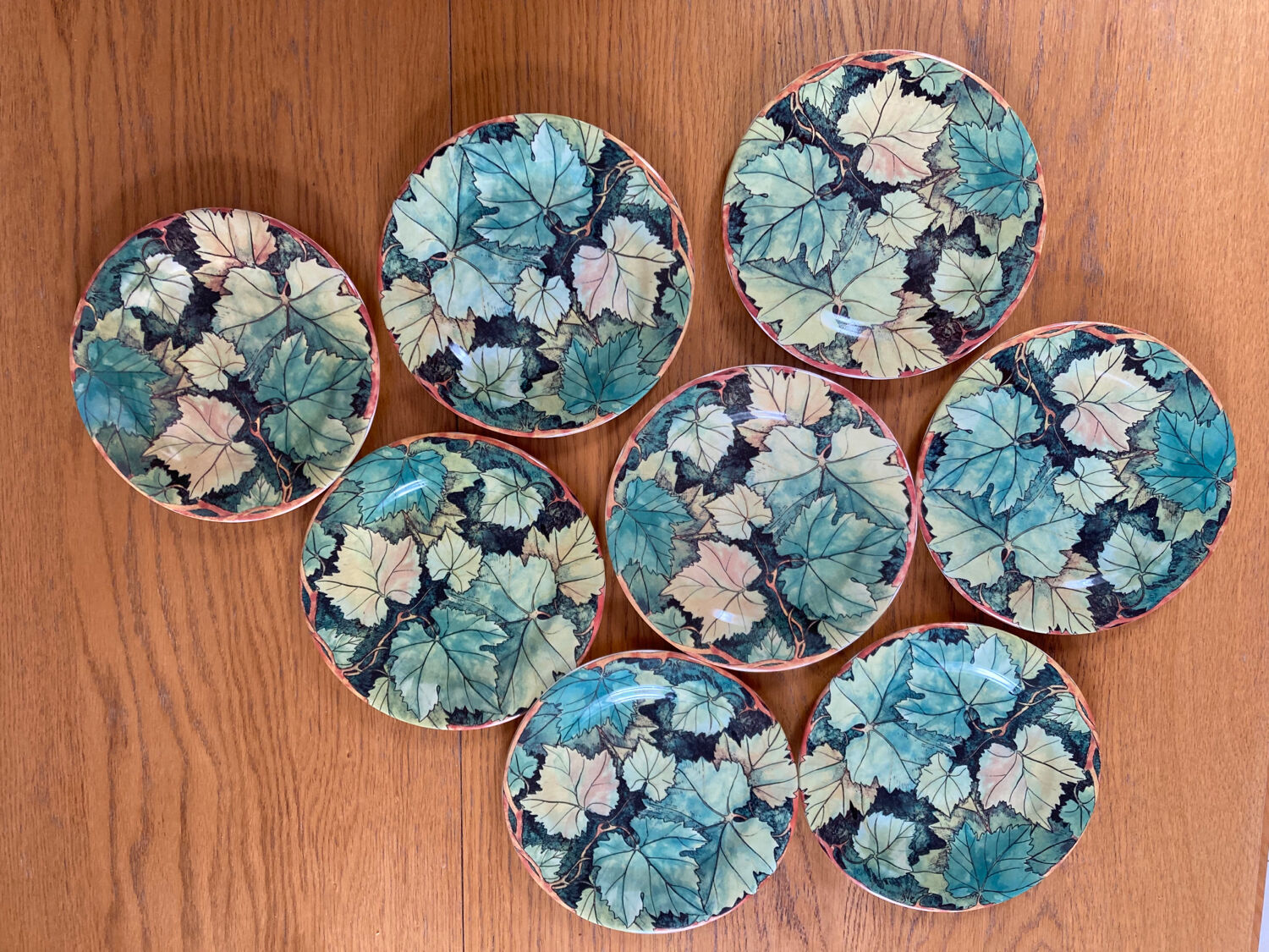 Plates Gien Vintage foliage