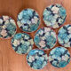 Assiettes Gien Feuillage vintage