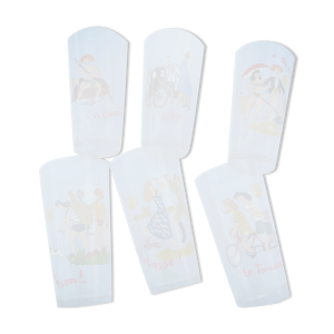 Service de 6 verres à orangeade