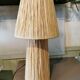 Large raffia lamp