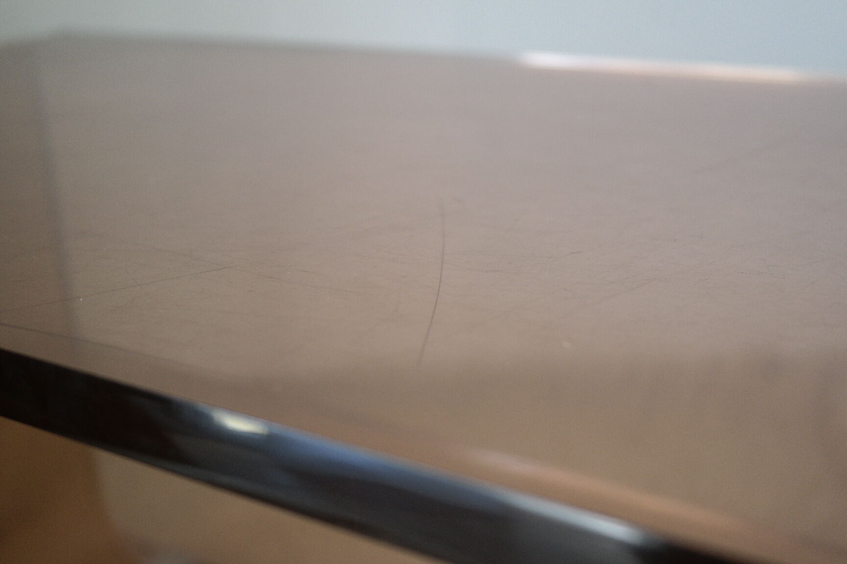 Vintage plexiglas coffee table by Michel Dumas