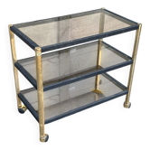 Erard wheeled dessert trolley – Furniture – Brass and smoked glass