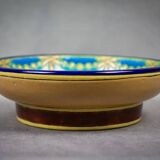 Longwy cloisonné enamel footed bowl – Art Deco floral decoration