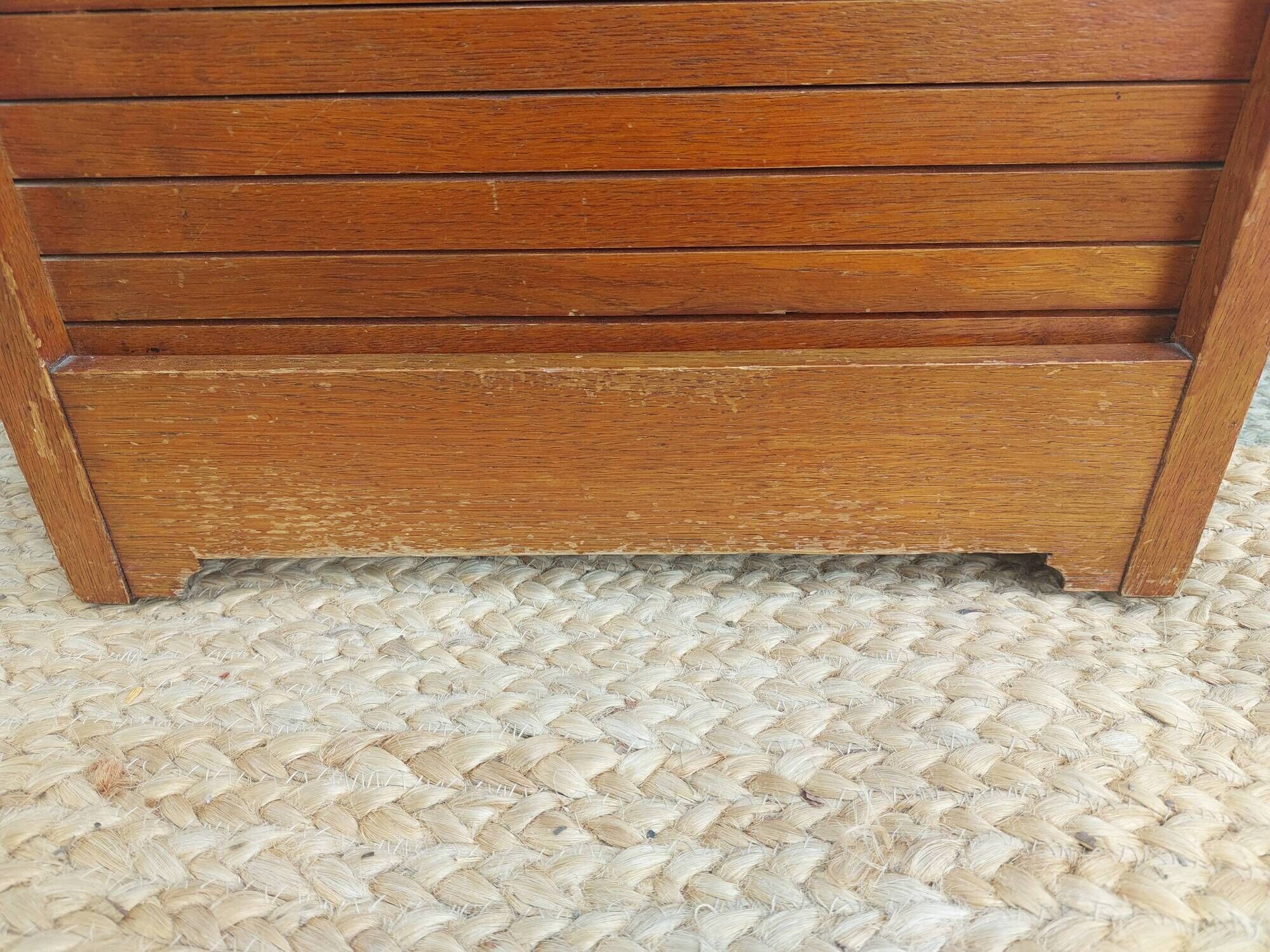 Small piece of furniture, roll-top filing cabinet