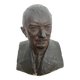 Patinated plaster bust of a man – studio work, around 1900