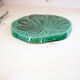 Cheese platter and its art deco green knife