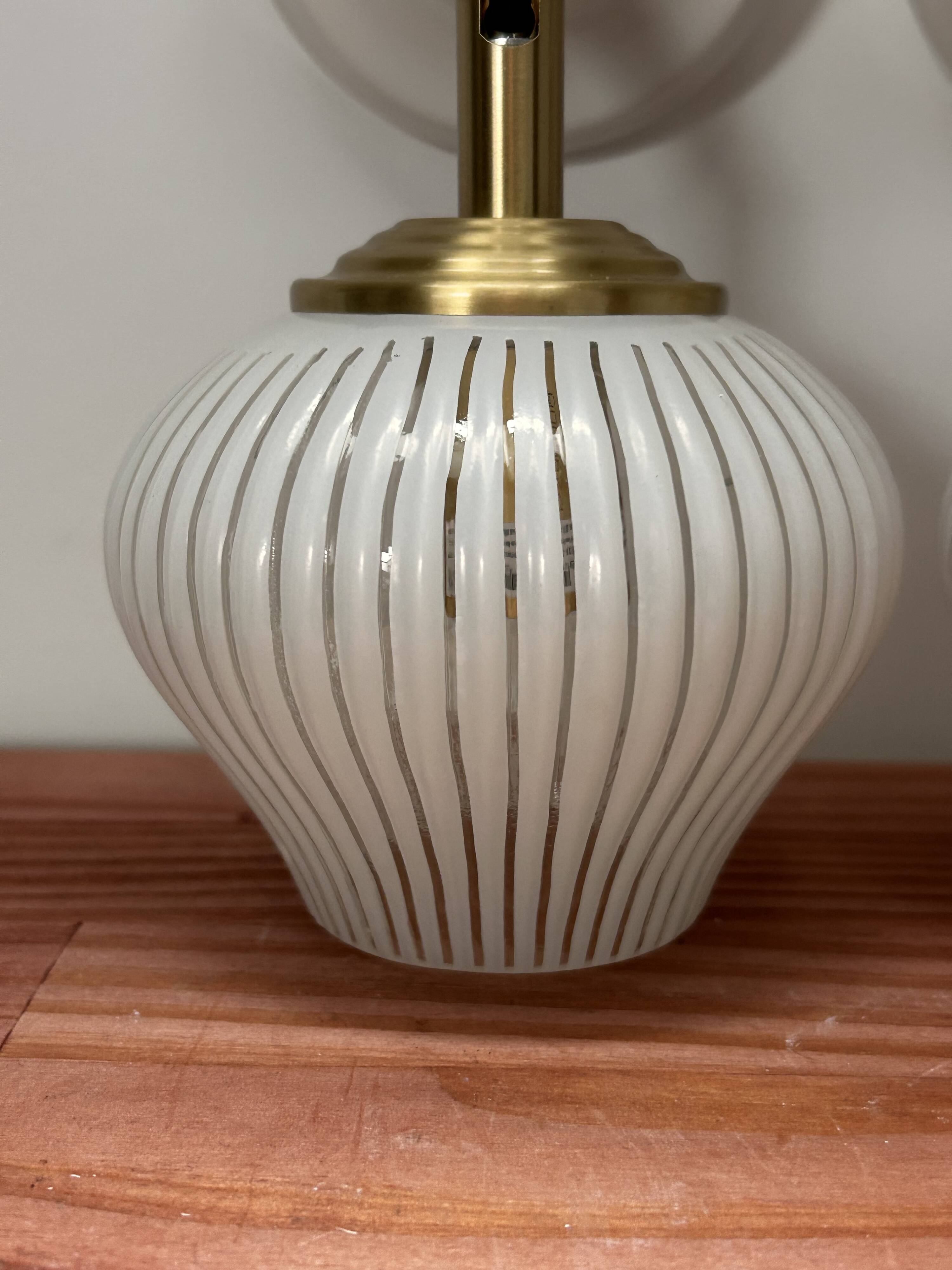 Pair of vintage white globe tilting wall sconces