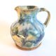 Enamelled stoneware pitcher signed La Borne