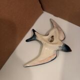 3 blue swallows, earthenware wall decoration