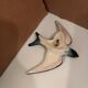 3 blue swallows, earthenware wall decoration