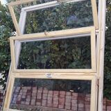 Wooden canopy 3 windows with bellows and abbatant