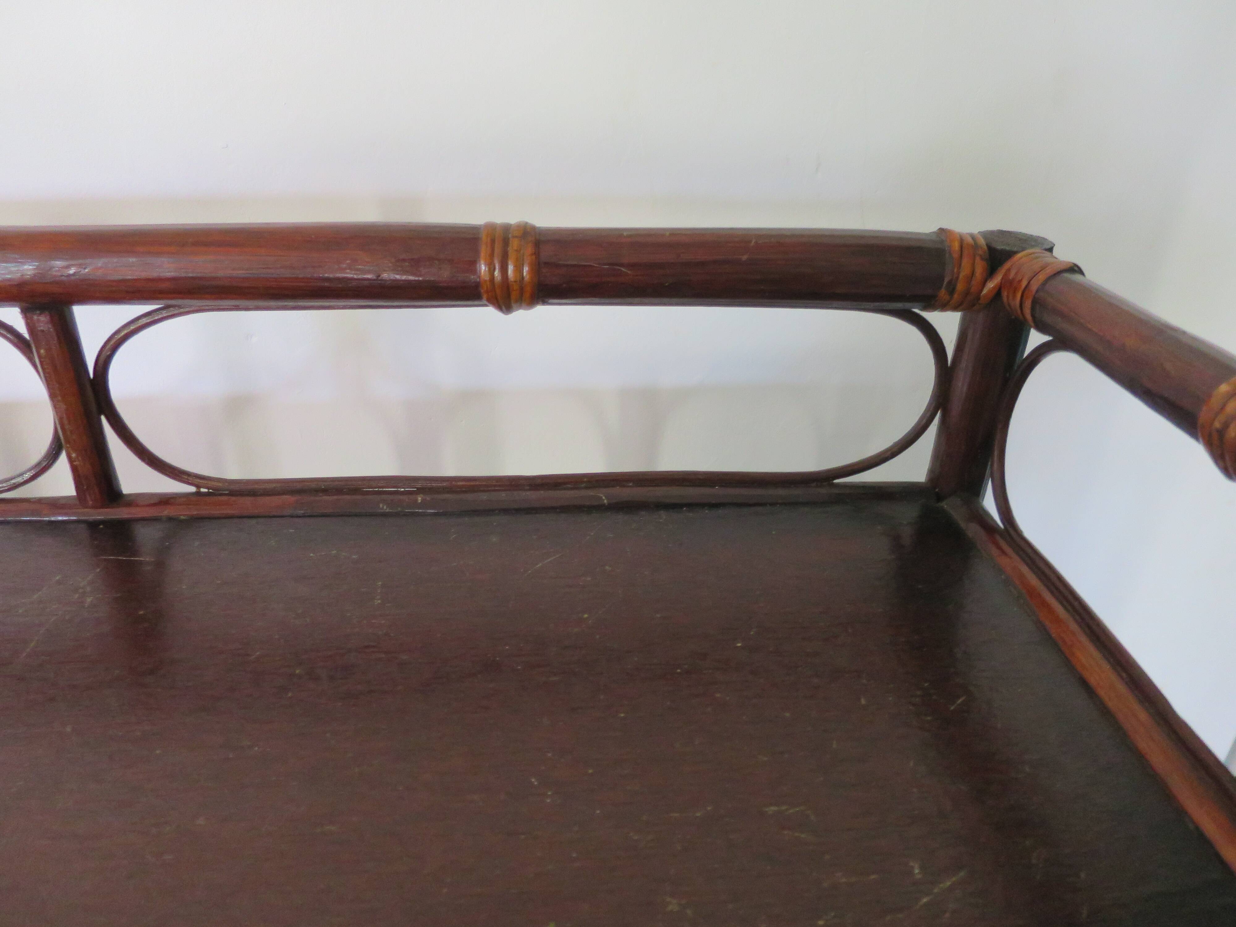 Support buffet bibus woven rattan 2 doors in caning - vintage 60s/70s