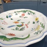 Set of 4 gien "bird of paradise" soup plates