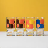 Set of long drink glasses