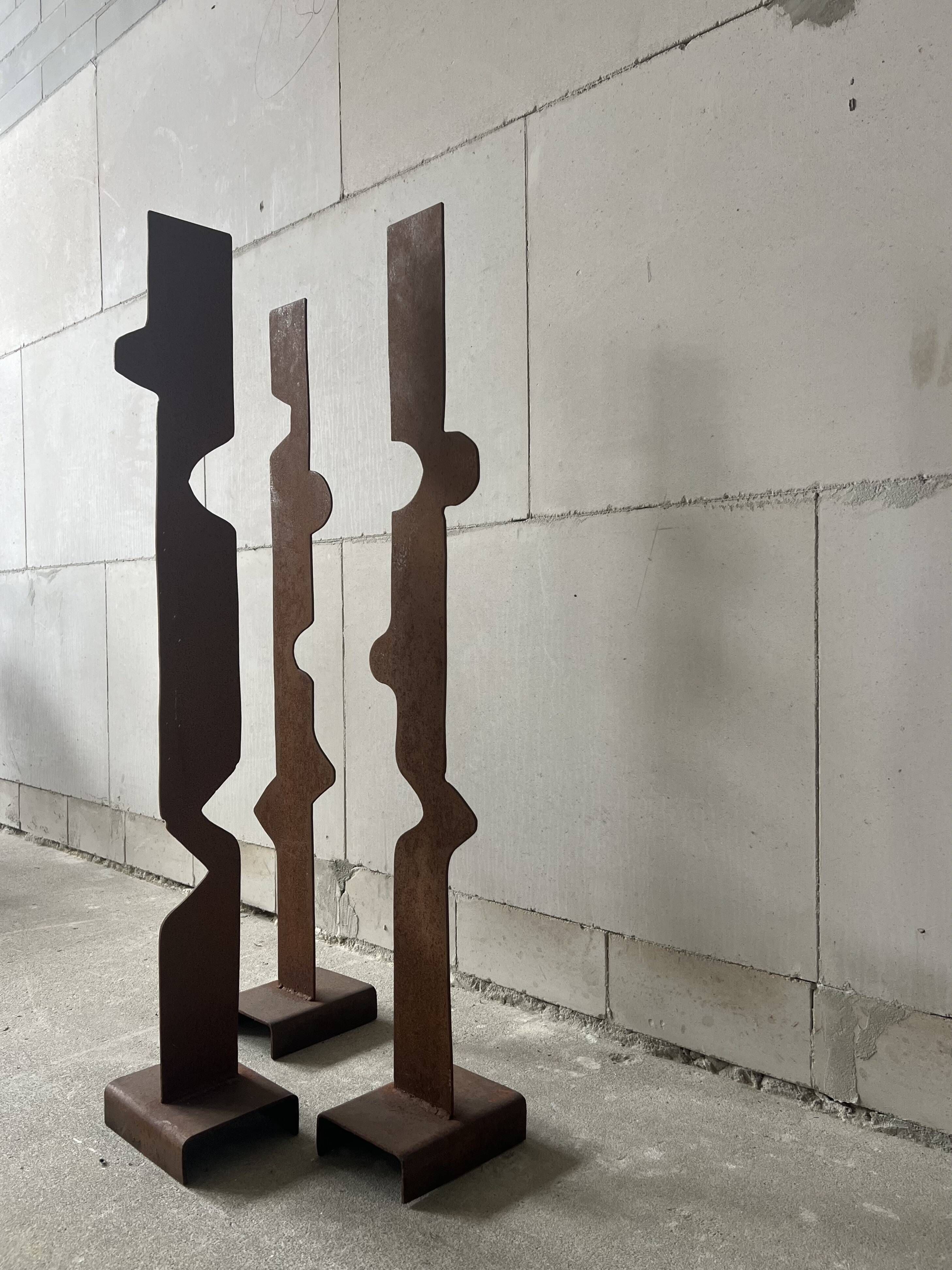 Abstract Steel Sculpture, Netherlands, 1970s