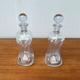 Danish Vintage Kluk Kluk Glass Bottles from Holmegaard, 1970s, Set of 2
