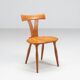 Set of four Scandinavian dining chairs in oak Denmark 1960
