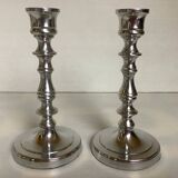 Pair of silver candlesticks