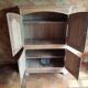 Bahut high raw oak 80s by local carpenter