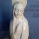 Buste vierge ceramique blanche / ecru ep 1950
