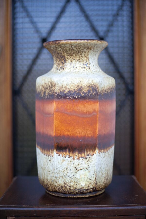 Grand vase céramique West Germany 297-41, scheurich Keramik, vase décoratif, vase plancher, pot à fl