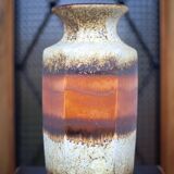 Large West Germany ceramic vase 297-41, scheurich Keramik, decorative vase, floor vase, flower pot