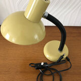 Lampe de bureau vintage métal jaune