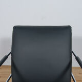 Swedish Leather Sofa and Armchair by Gunilla Allard for Lammhults, 1990s, Set of 2