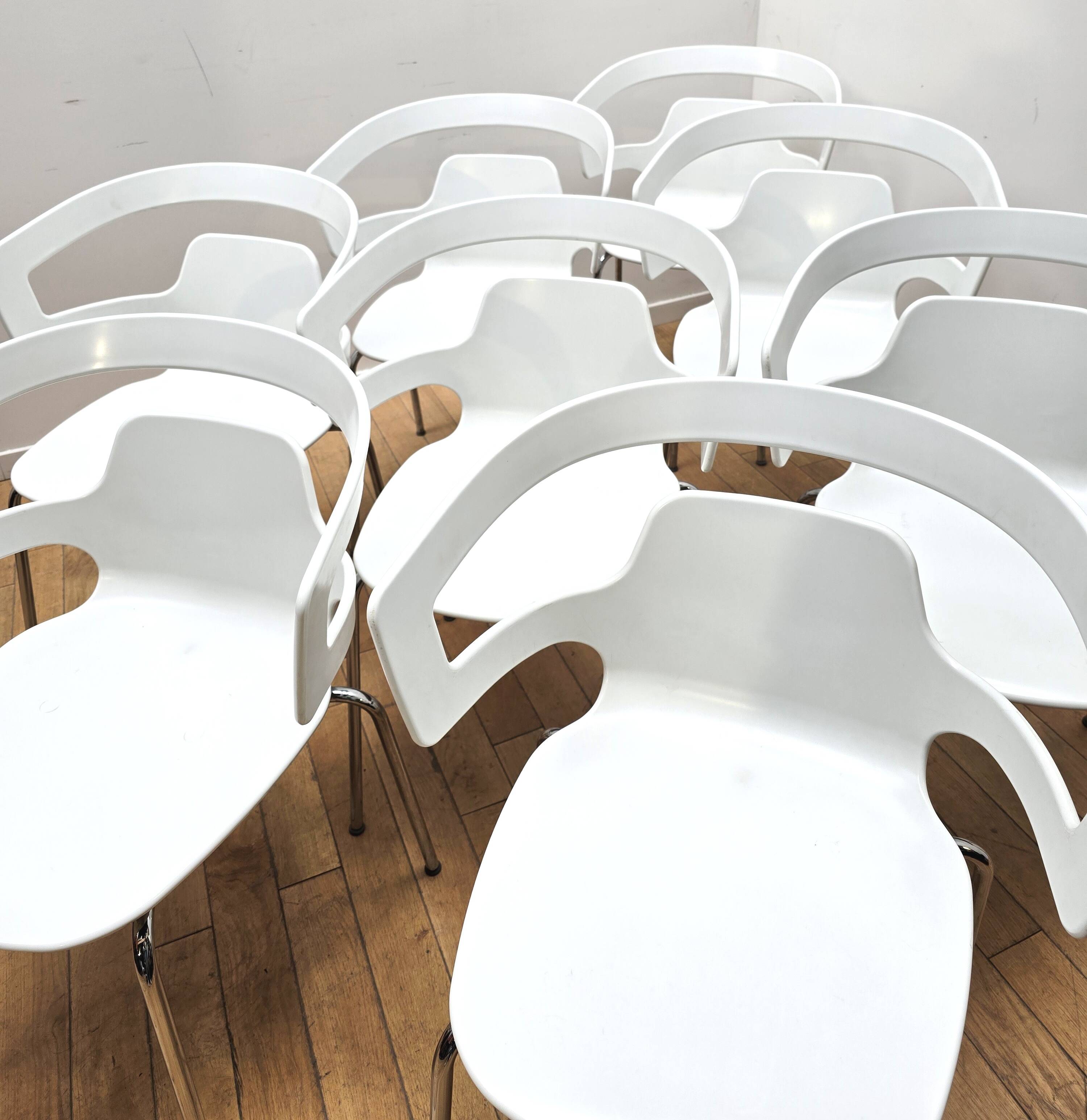 Suite of 8 Segesta 500 chairs, Alias