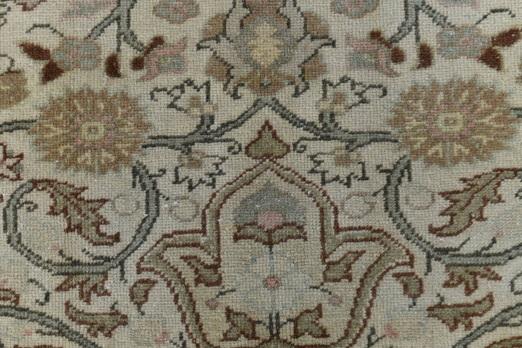5x7 Brown & Cream Classic Vintage Rug, 150x217Cm SK23625