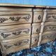 cherry wood commode in Louis XV style