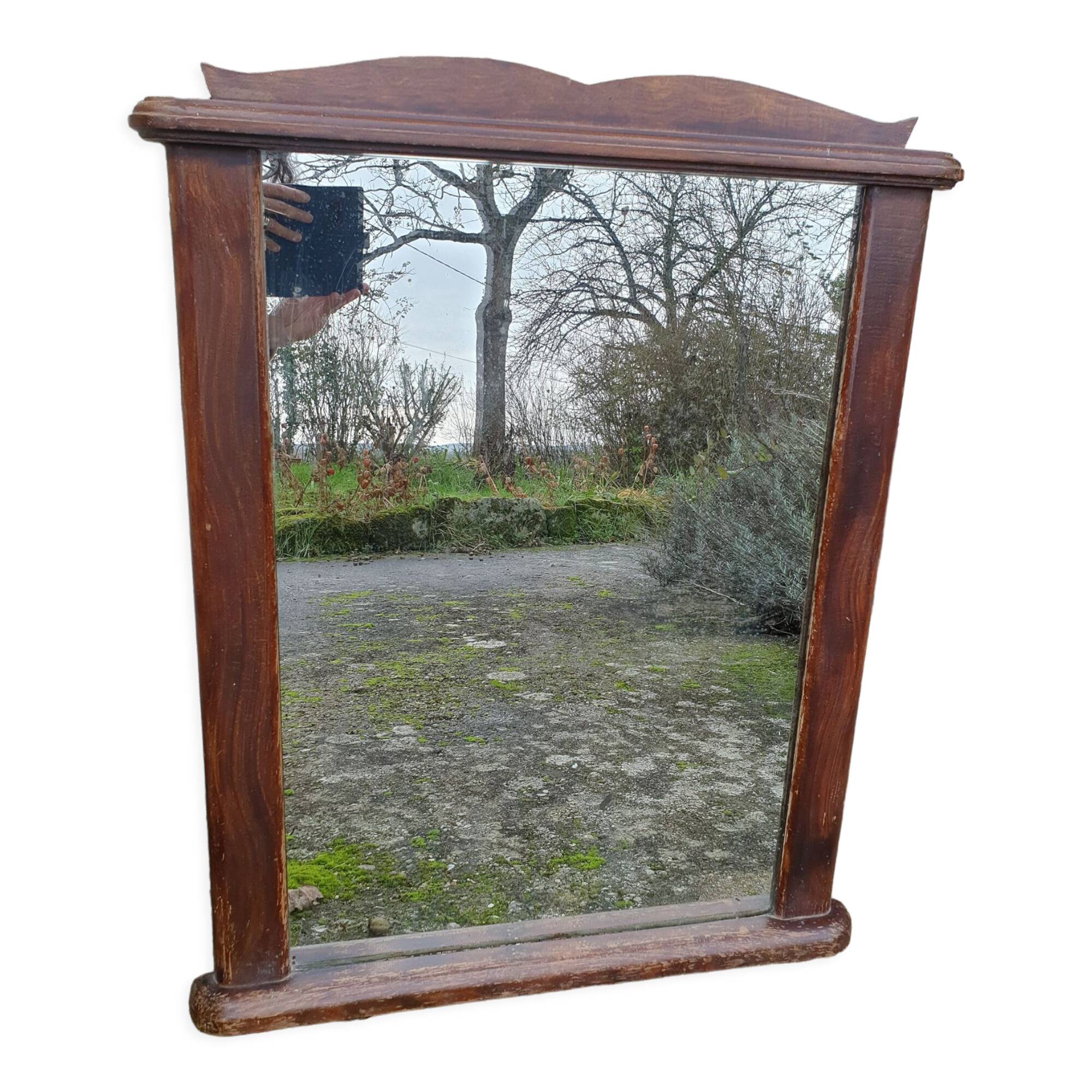 Miroir en bois vintage