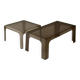 Smoked plastic coffee tables 1970