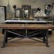 Console industrielle métal et bois 1920