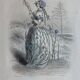 Framed engravings "animated flowers" - JJ Grandville