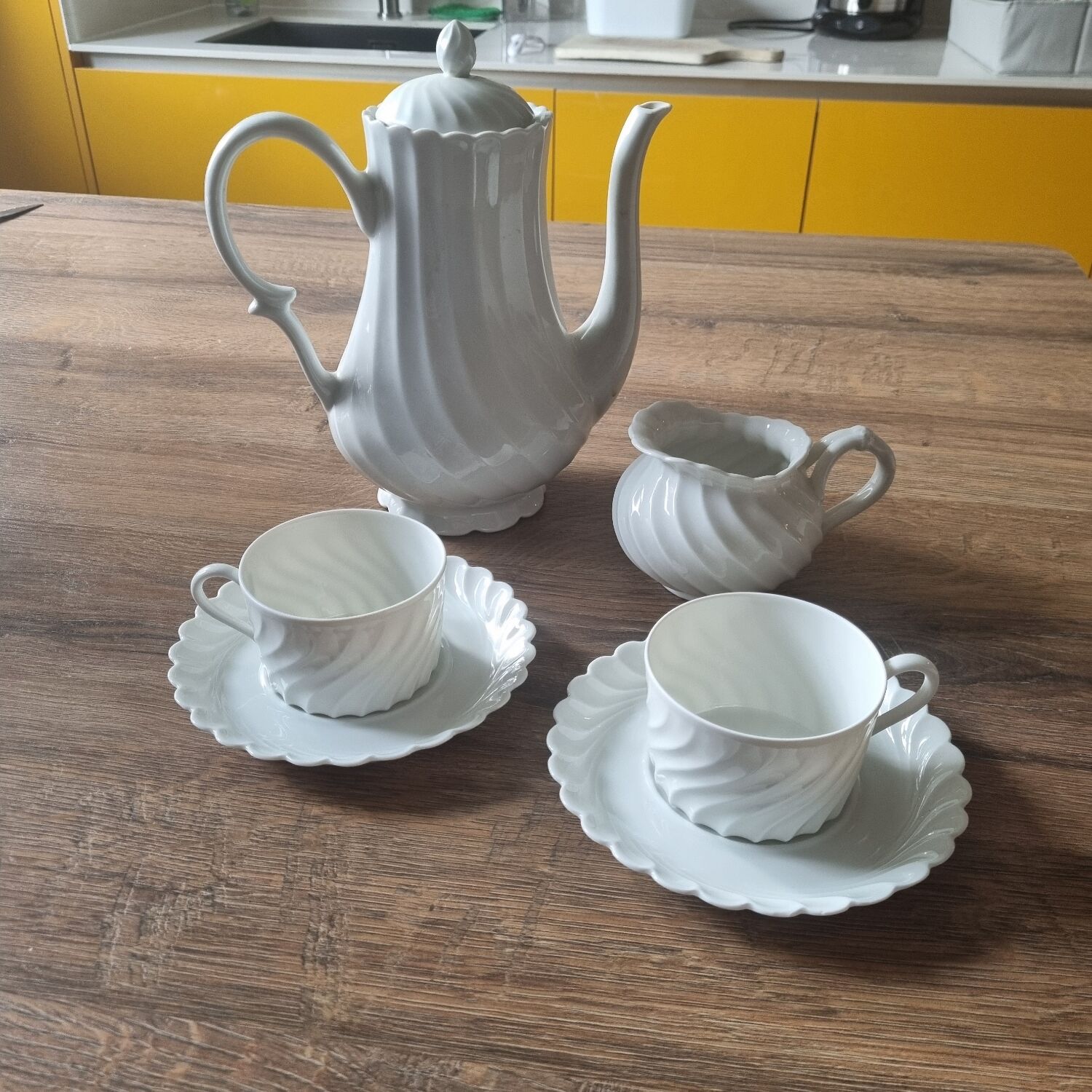 Coffee pot, Haviland breakfast duo service