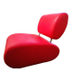 red designer armchair