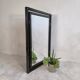 Miroir design Pierre Vandel Paris – Années 80 – Noir laqué
