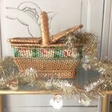 Old child wicker basket