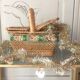 Old child wicker basket