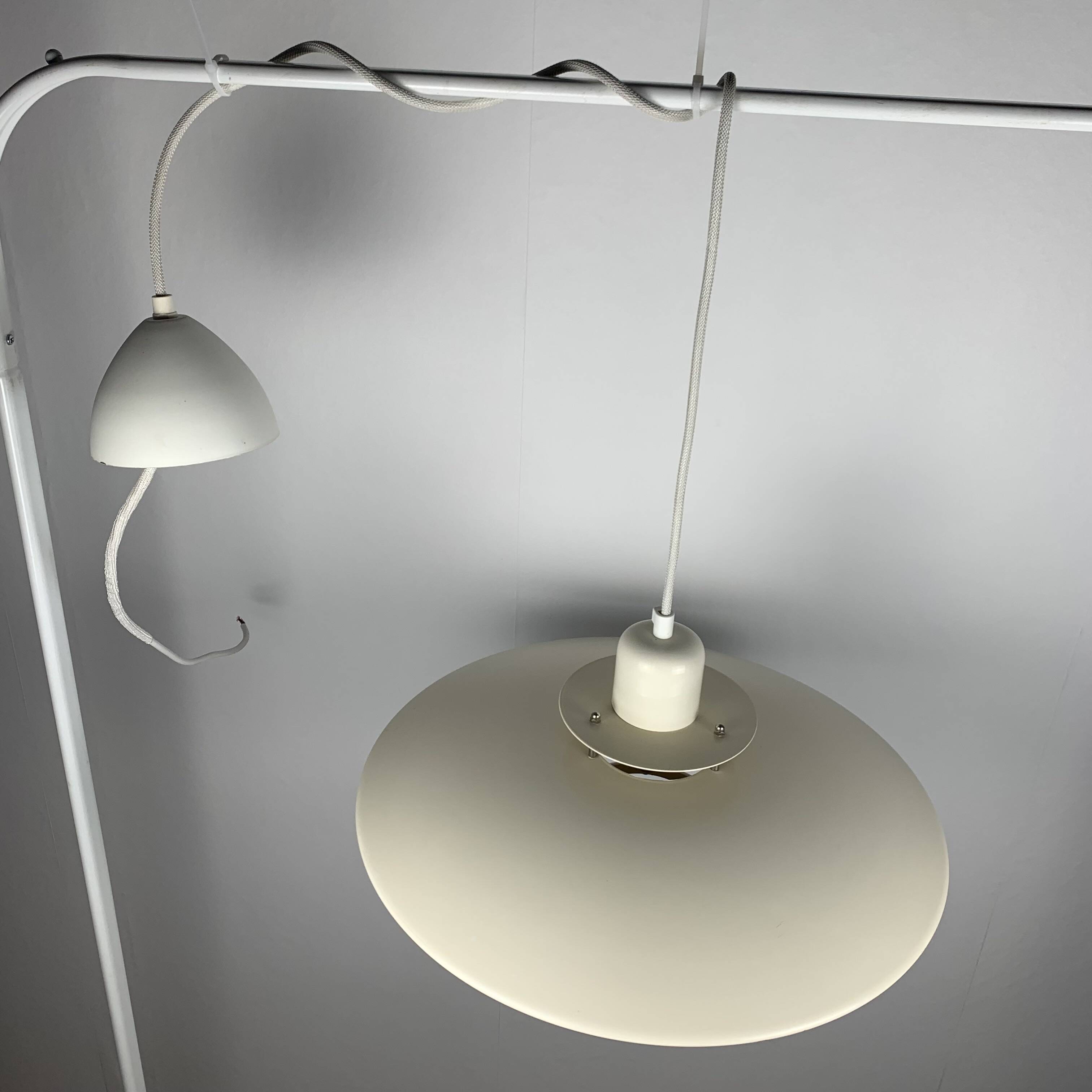 Large Danish BELID Pendant Light Model 75104, Cream