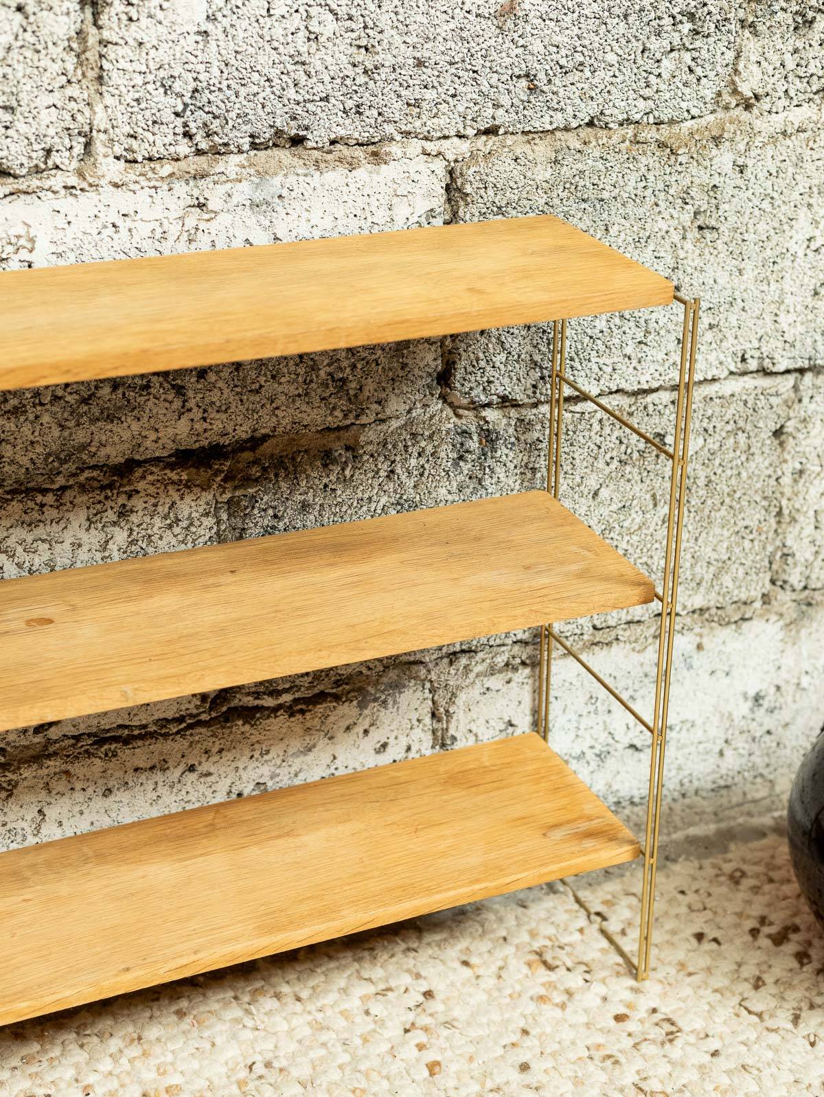 ✨ ÉTAGÈRE STRING EN CHÊNE CLAIR – DESIGN VINTAGE & MODULABLE✨