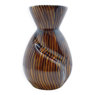 Sarreguemines Domino abstract vase