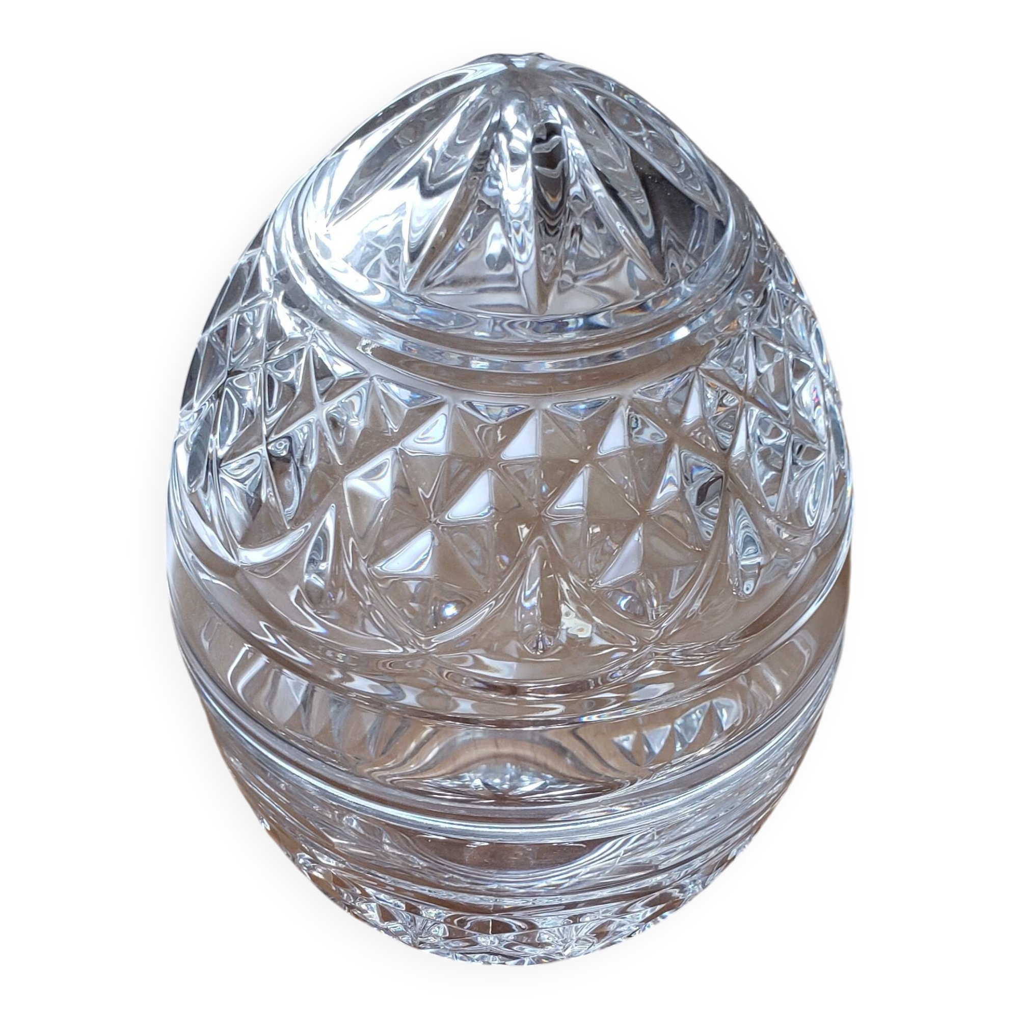 Crystal d'Arques candy dish egg